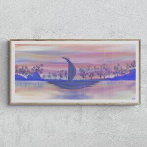 Magical Dusk | romantic | Modern Wall Art Decor | Minimalist Digital Print